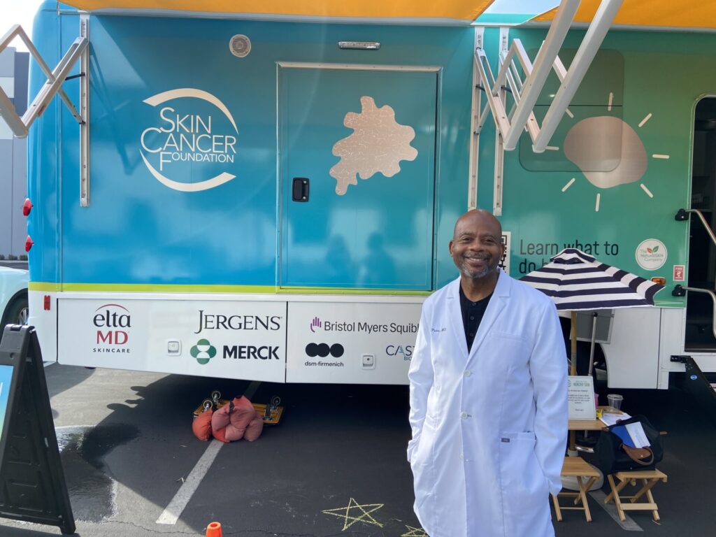 DHS volunteer Dr. Peterson Pierre was all smiles at our event in Burbank.