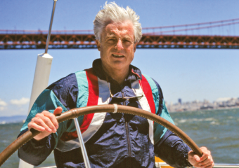 Leo sailing under the Golden Gate Bridge